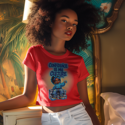 Confidence Is My Culture | Crop Top