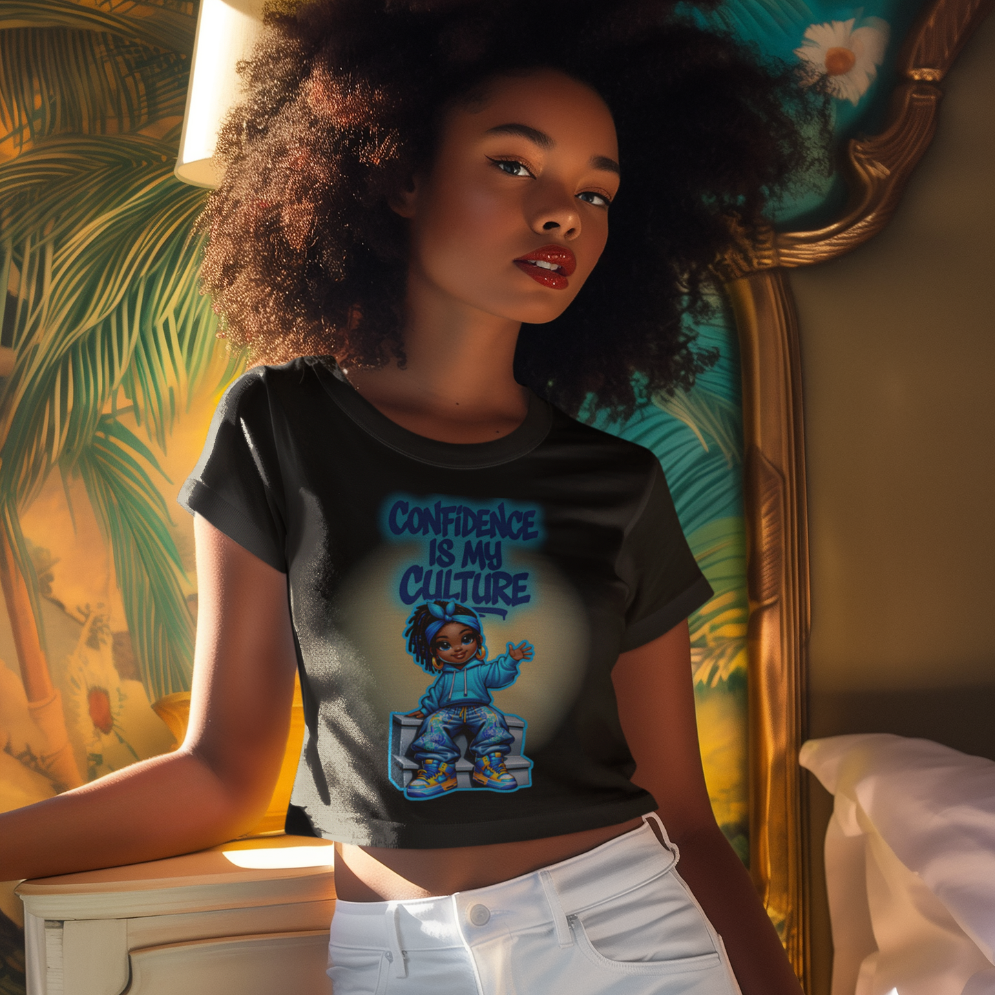 Confidence Is My Culture | Crop Top