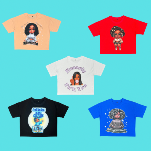 Crop Top Tees - Mid Length