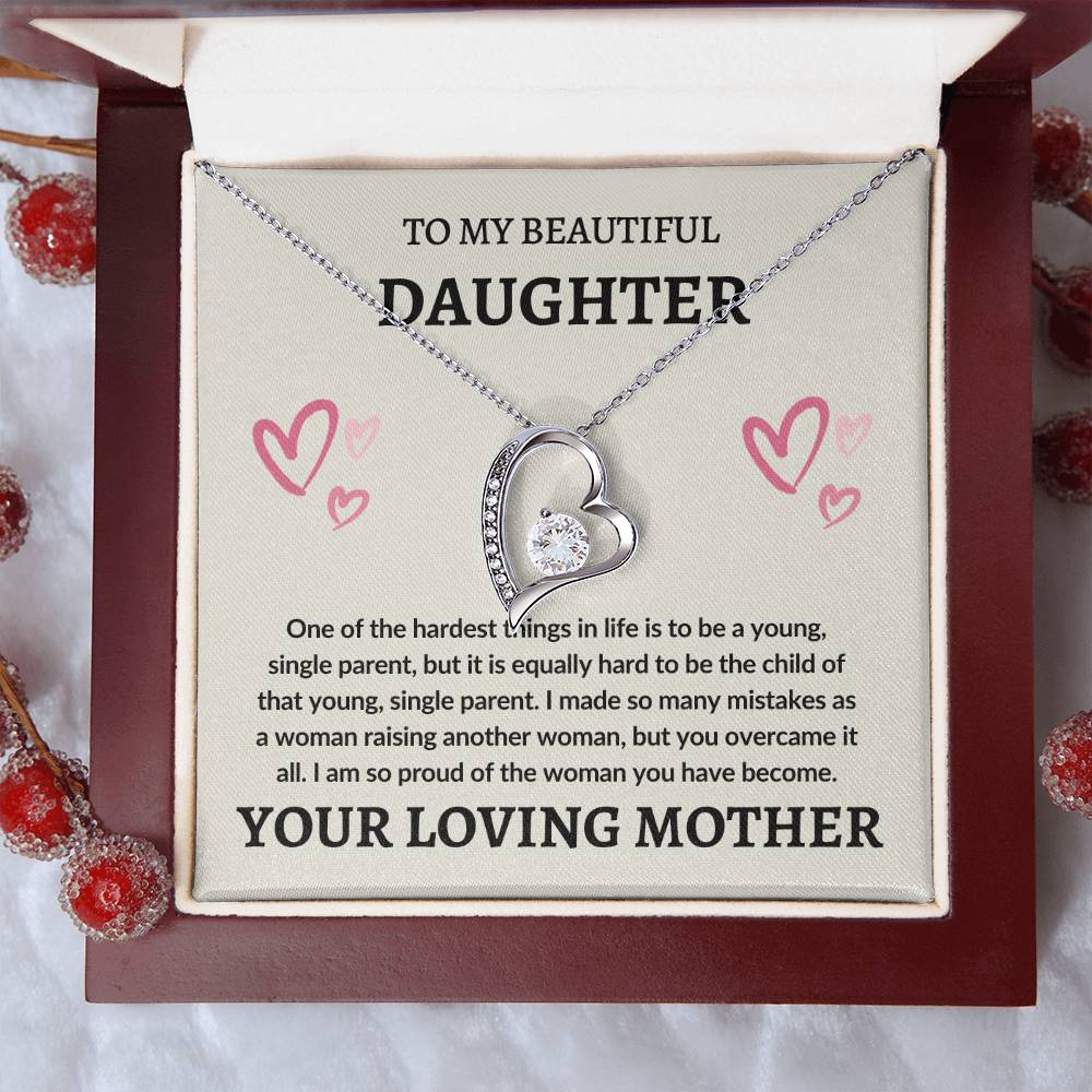 To Daughter From Mom | Forever Love Necklace