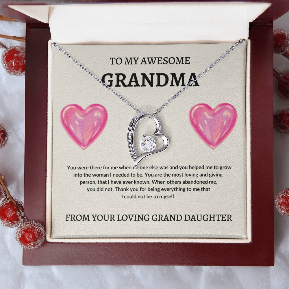 To Grandma From Grand Daughter | Forever Love Necklace