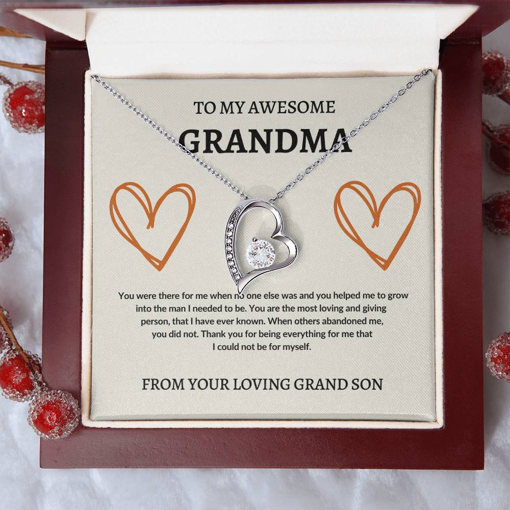 To Grandma From Grand Son | Forever Love Necklace