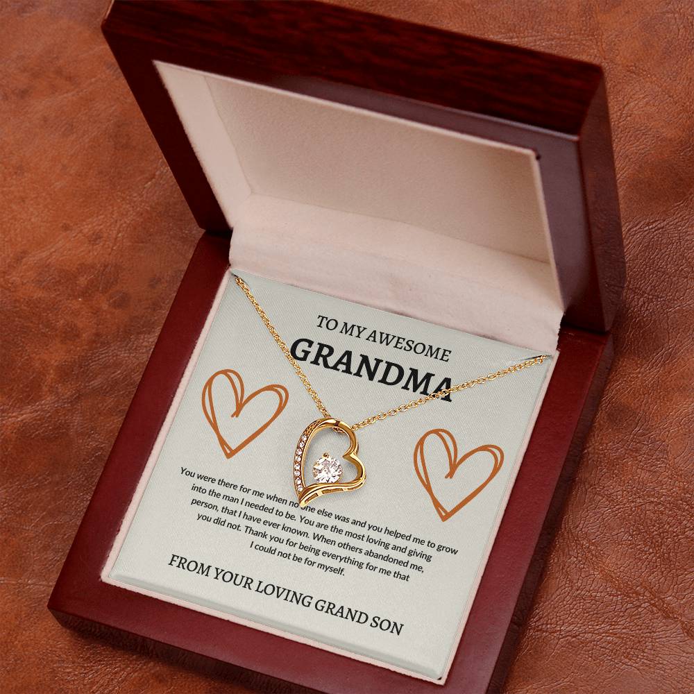 To Grandma From Grand Son | Forever Love Necklace