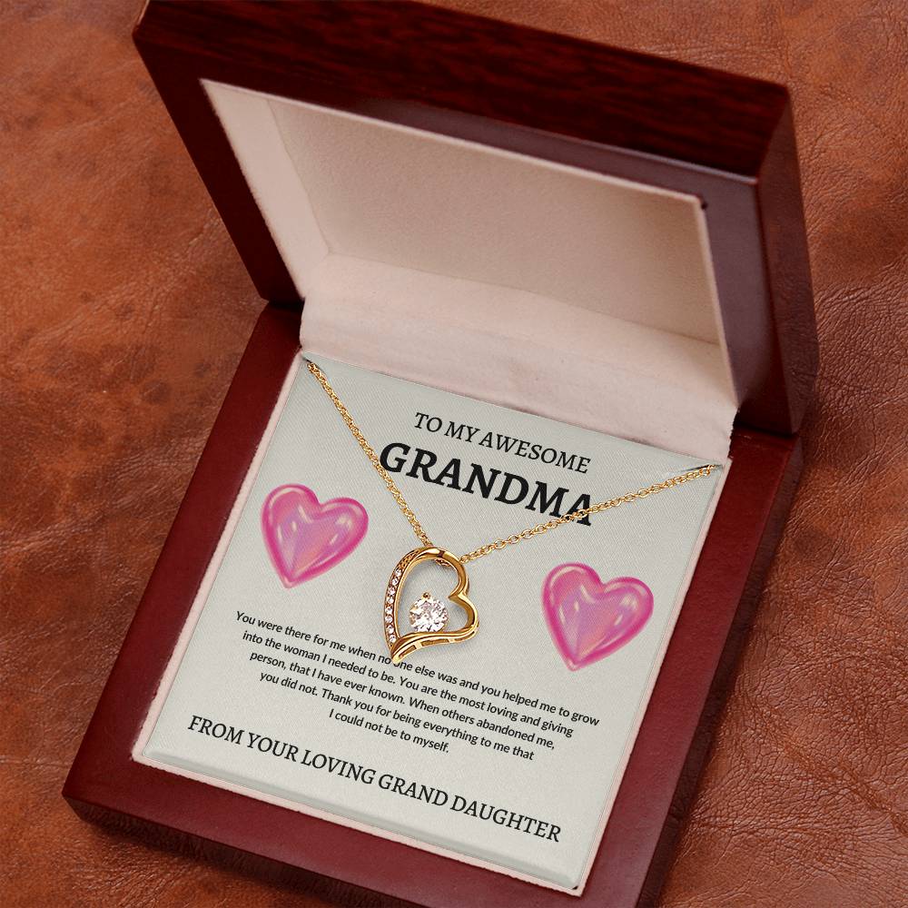 To Grandma From Grand Daughter | Forever Love Necklace