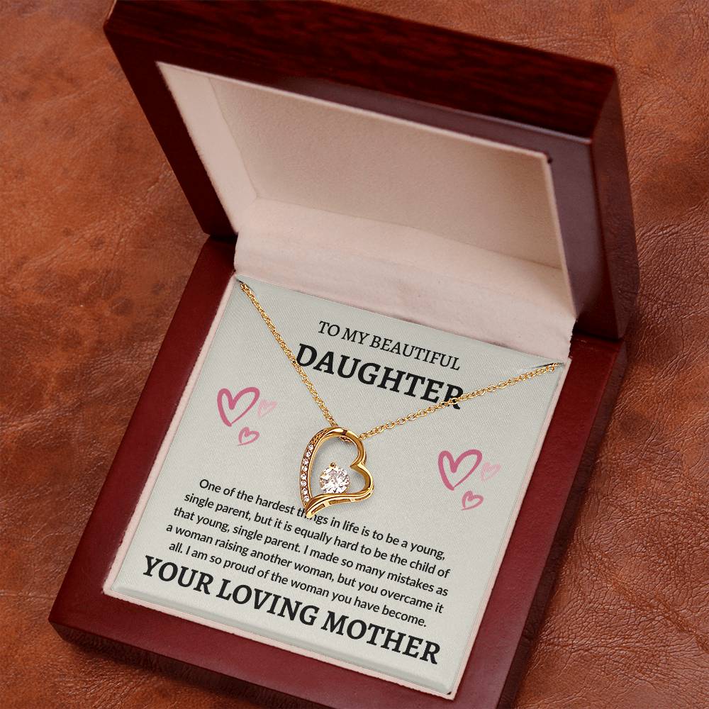 To Daughter From Mom | Forever Love Necklace