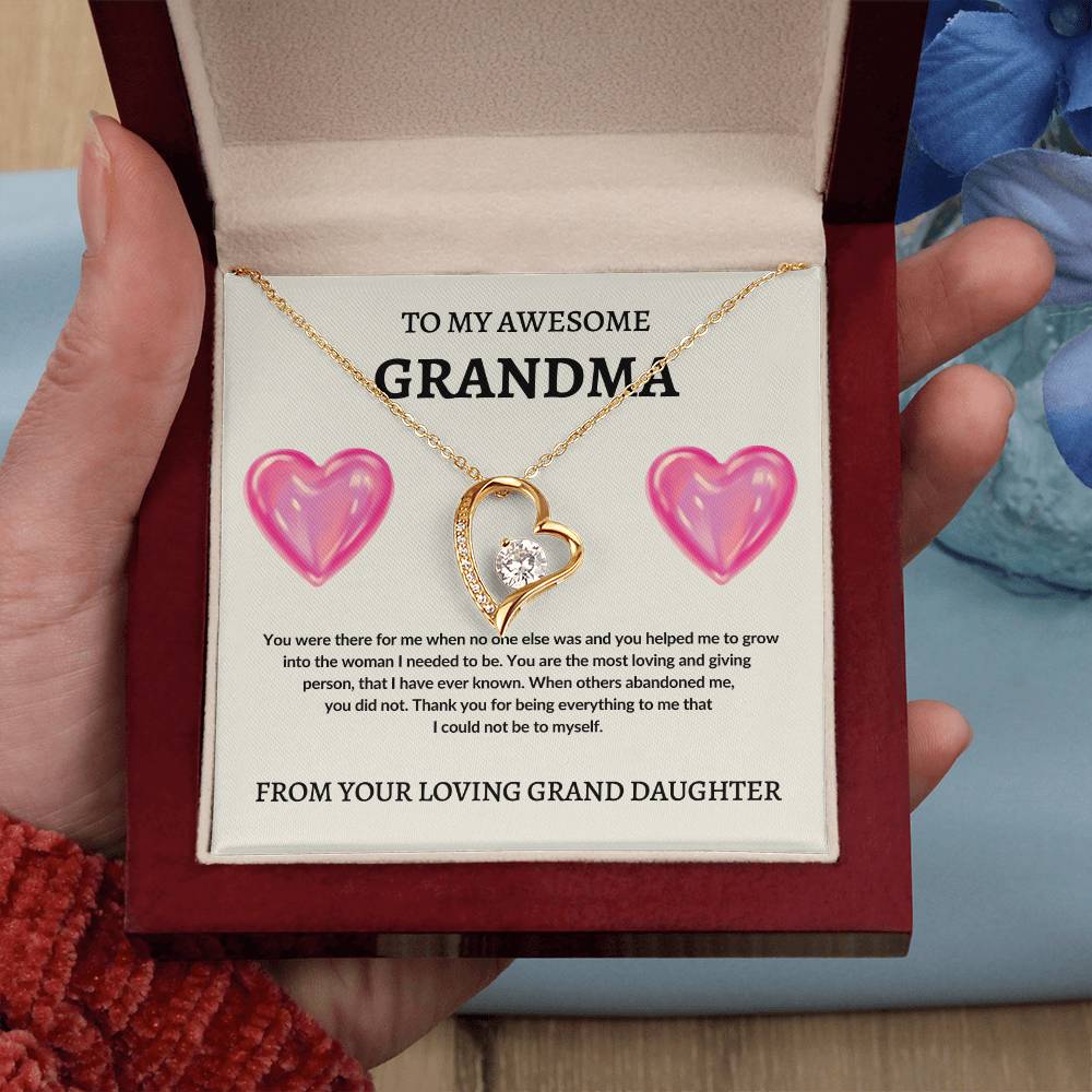 To Grandma From Grand Daughter | Forever Love Necklace