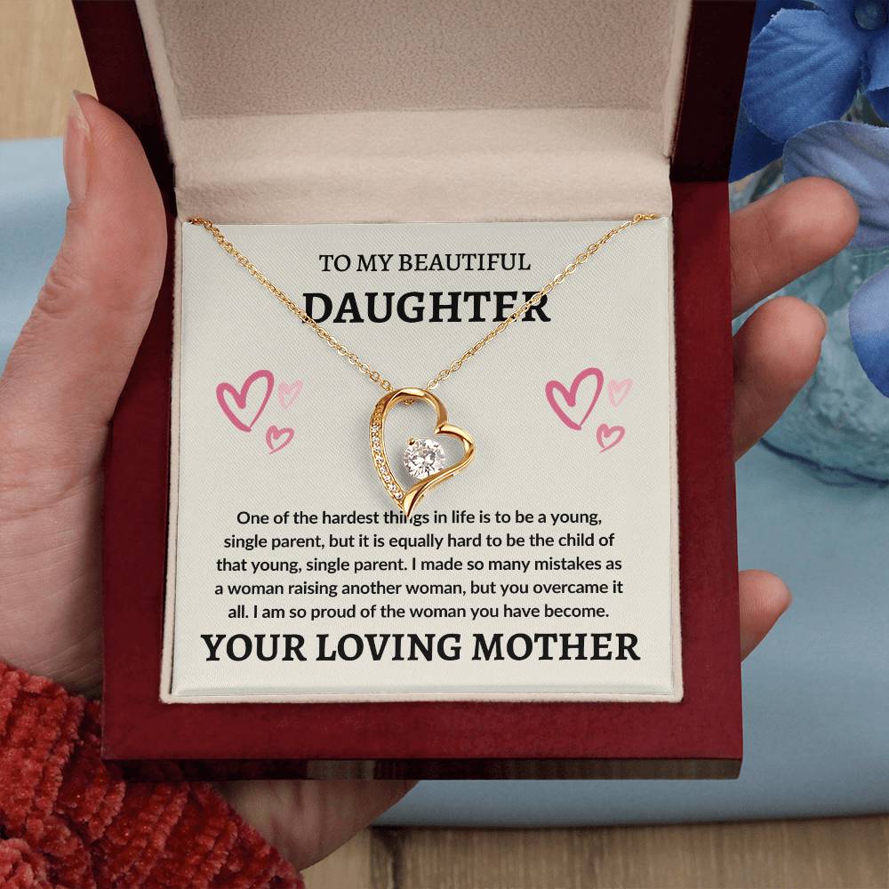 To Daughter From Mom | Forever Love Necklace