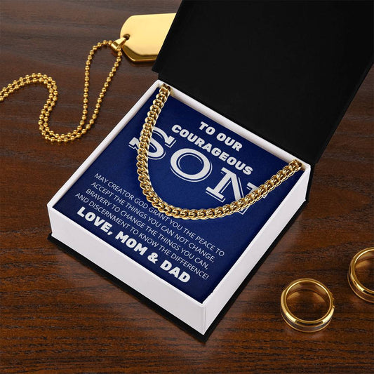 To Son From Mom & Dad | Cuban Link Chain