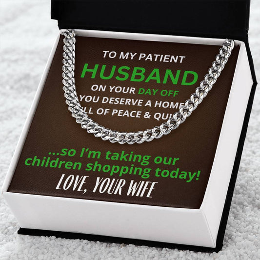 To Husband From Wife | Cuban Link Chain