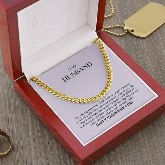 To My Husband | Cuban Link Chain