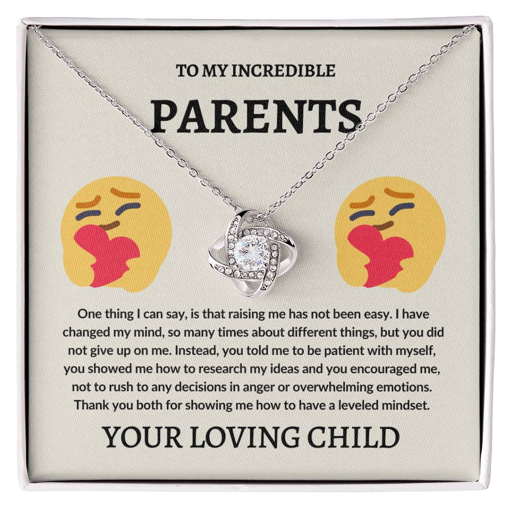 To Parents From Your Child | Love Knot Necklace