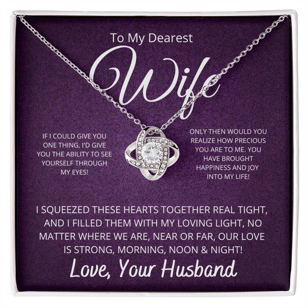 To Wife From Husband | Love Knot Necklace