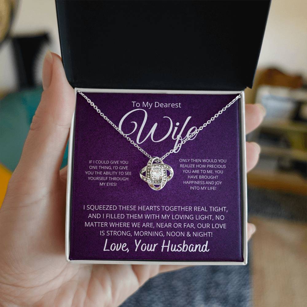 To Wife From Husband | Love Knot Necklace