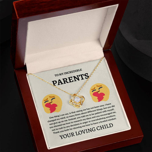 To Parents From Your Child | Love Knot Necklace