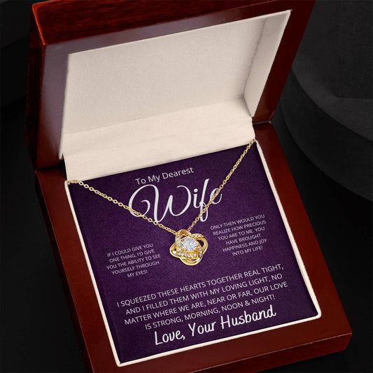 To Wife From Husband | Love Knot Necklace