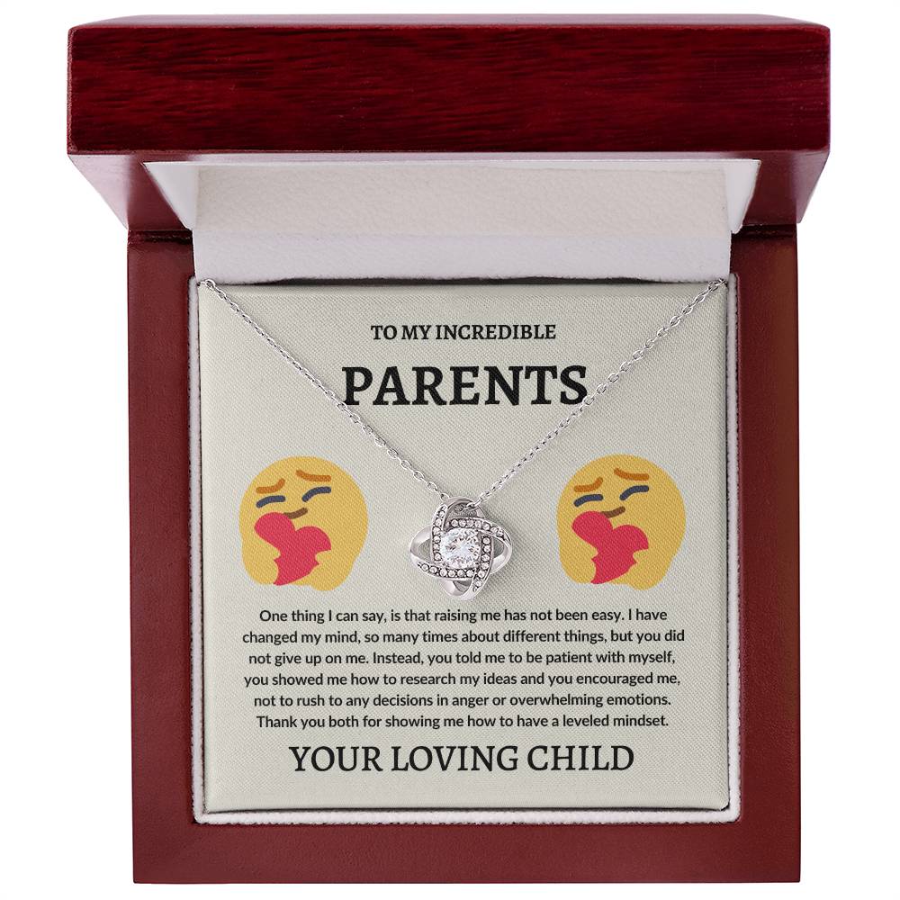 To Parents From Your Child | Love Knot Necklace