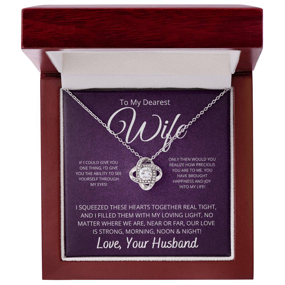 To Wife From Husband | Love Knot Necklace