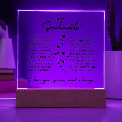 My Soulmate | Acrylic Square Plaque