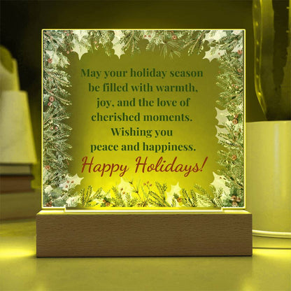 Holiday Cheer | Acrylic Square Plaque