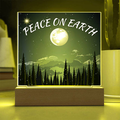 Peace on Earth | Acrylic Square Plaque