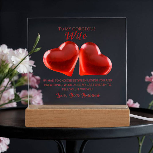 My Gorgeous Wife | Acrylic Square Plaque