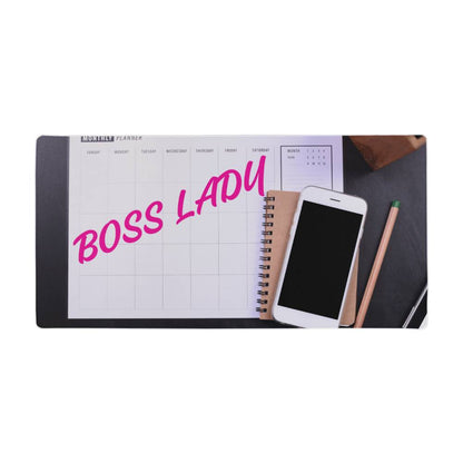 Boss Lady | Colorful Background | Desk Mat