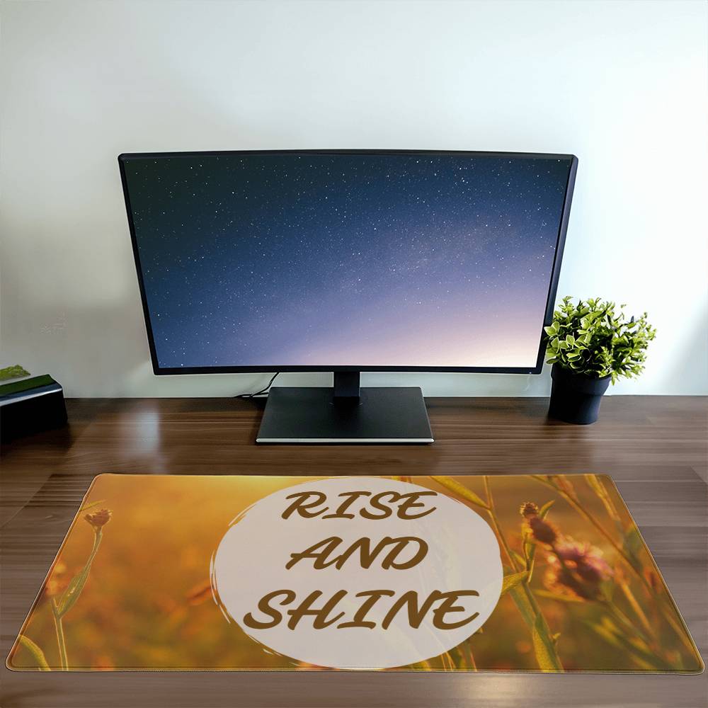 Rise And Shine | Colorful Background | Desk Mat