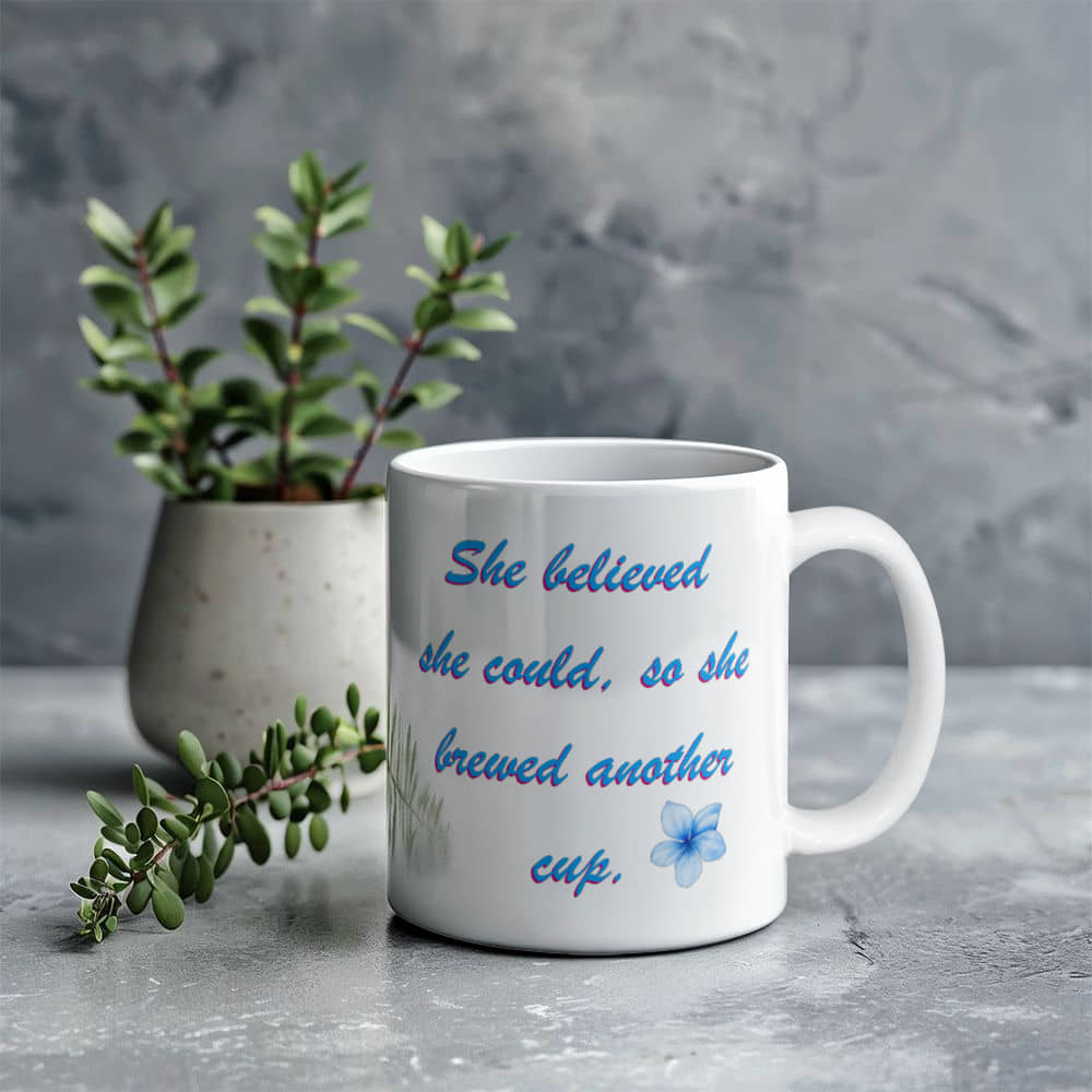 Empowering Brew | White Ceramic Mug