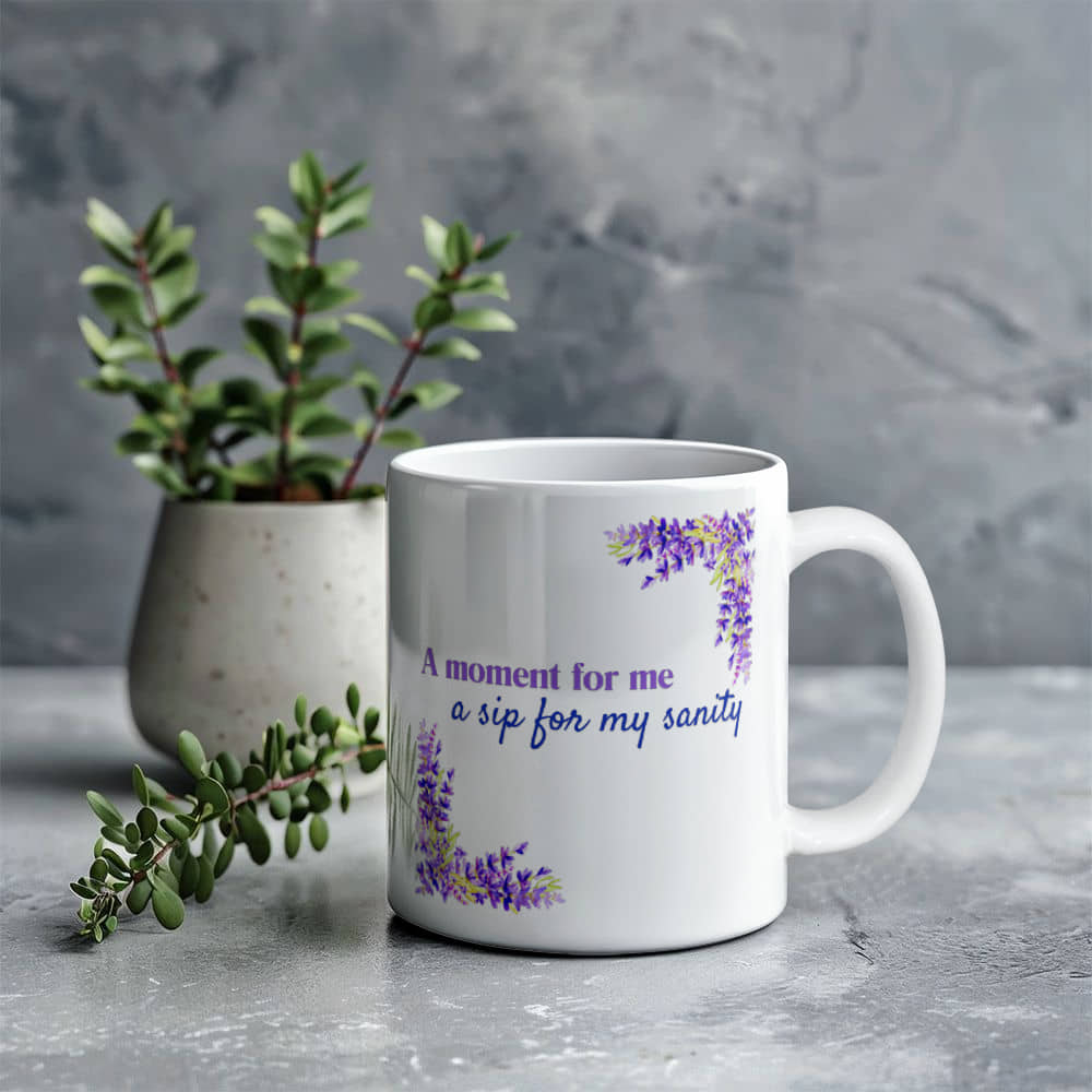 Moments of Serenity | White Ceramic Mug