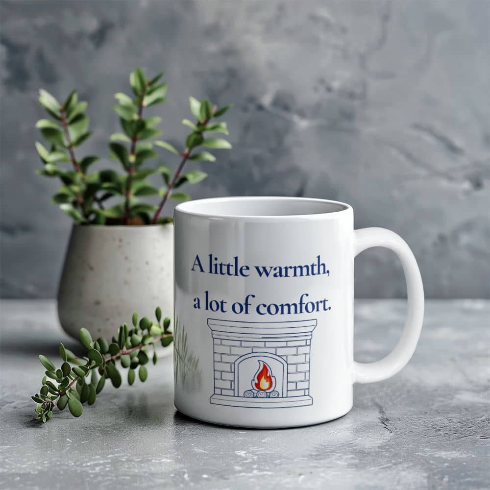 Cozy Comfort | White Ceramic Mug