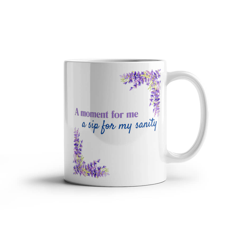 Moments of Serenity | White Ceramic Mug