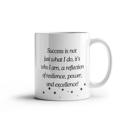 Glam Mug | Resilience & Power: The Ultimate Empowerment | White Ceramic Mug