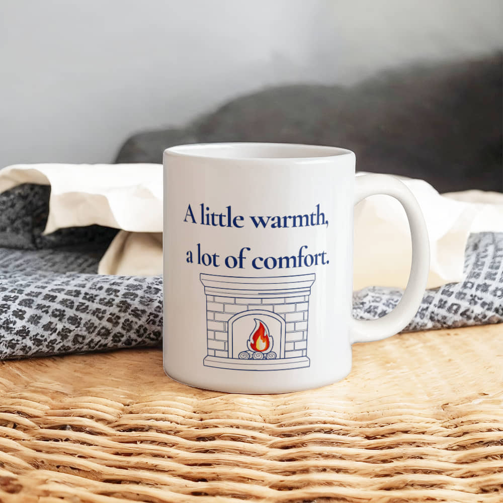 Cozy Comfort | White Ceramic Mug