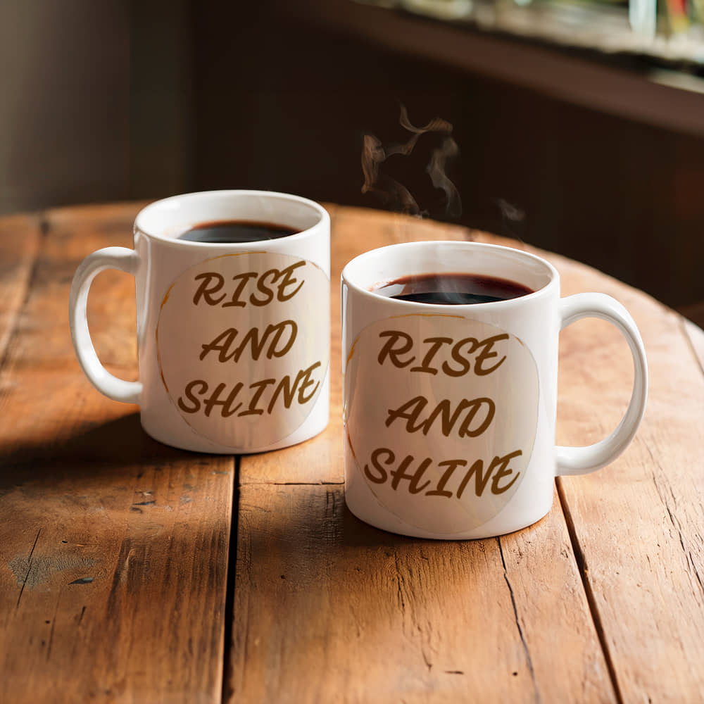 Rise And Shine | White Ceramic Mug