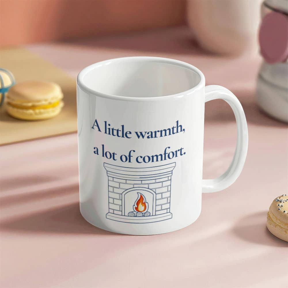 Cozy Comfort | White Ceramic Mug