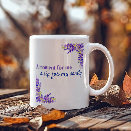 Moments of Serenity | White Ceramic Mug