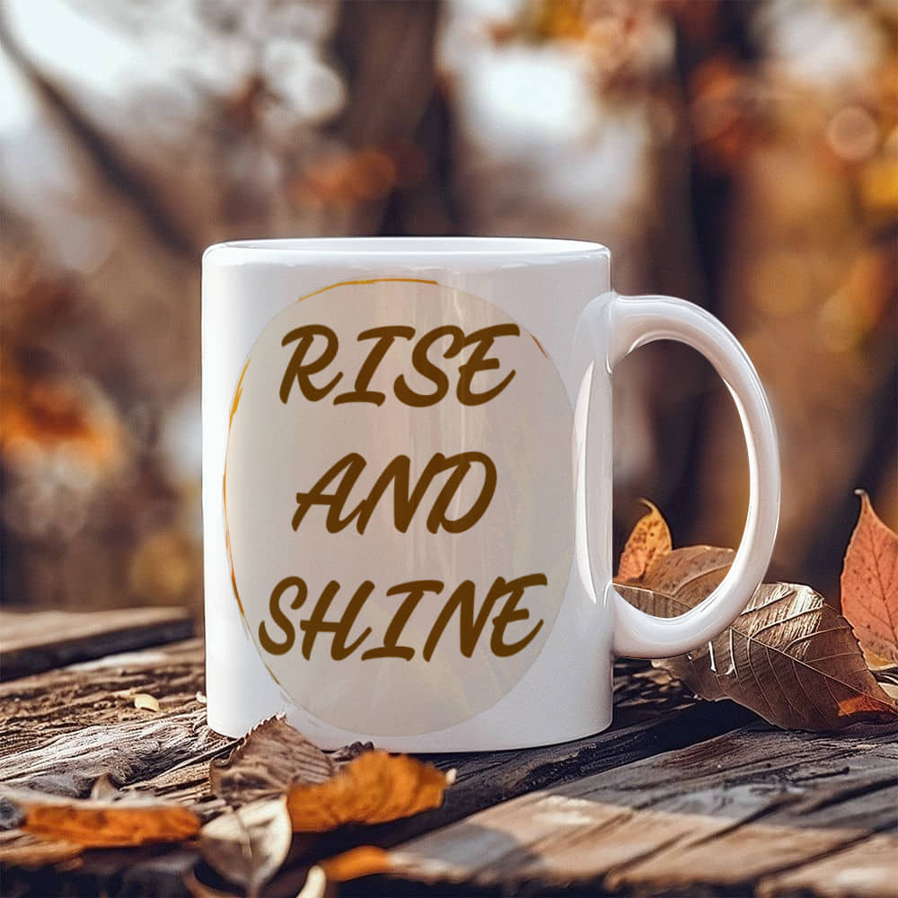 Rise And Shine | White Ceramic Mug