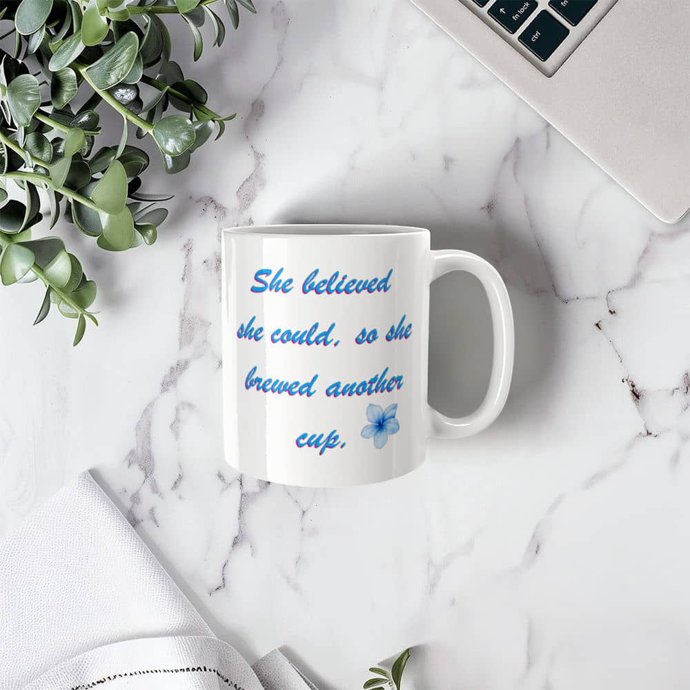 Empowering Brew | White Ceramic Mug