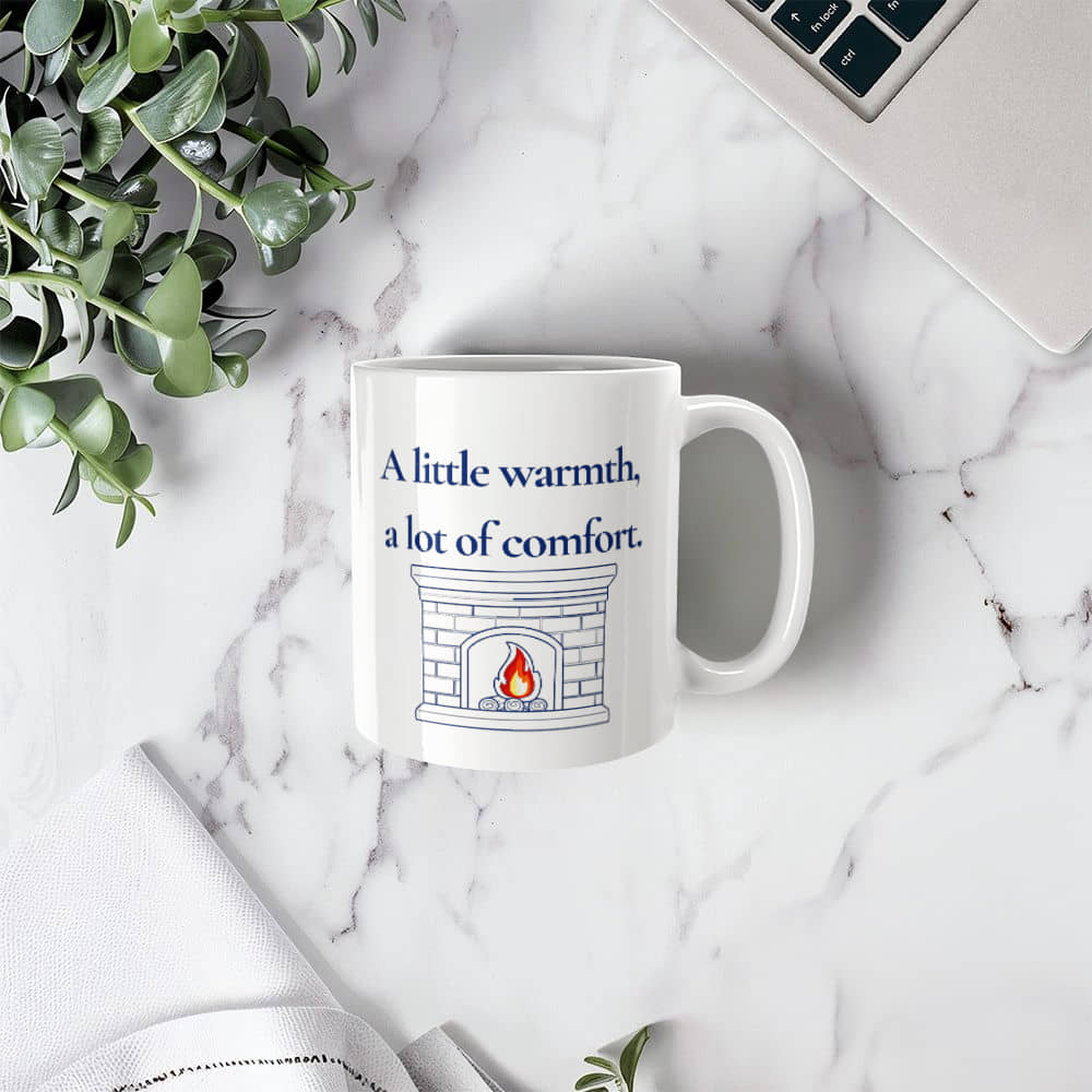 Cozy Comfort | White Ceramic Mug