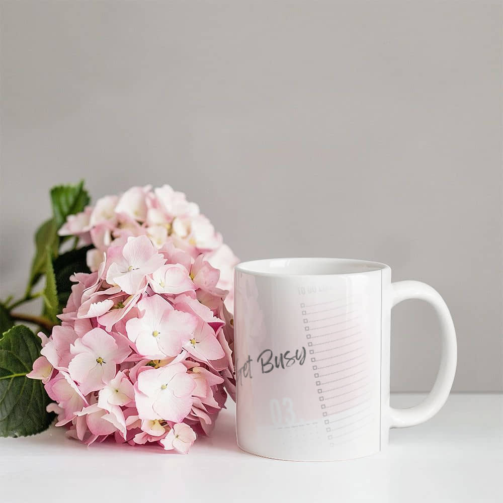 Get Busy | White Ceramic Mug