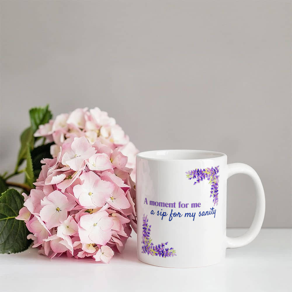 Moments of Serenity | White Ceramic Mug