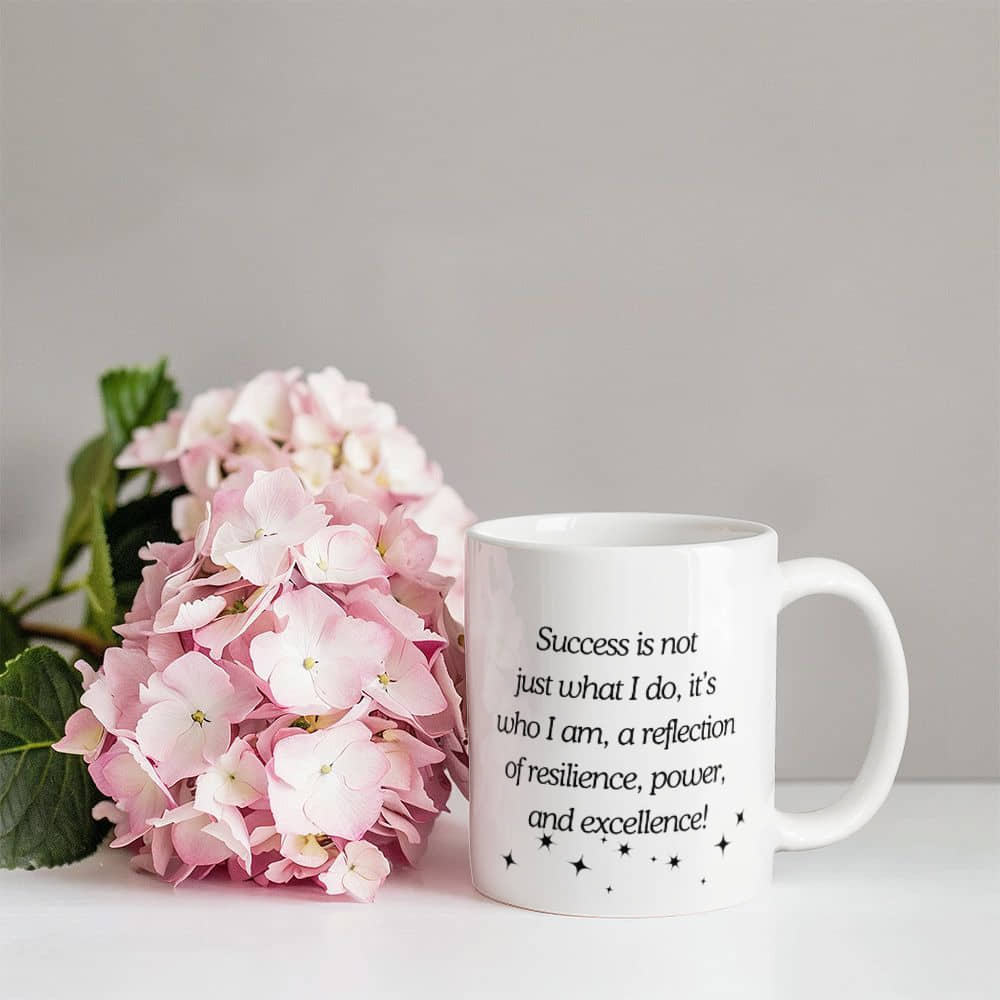 Glam Mug | Resilience & Power: The Ultimate Empowerment | White Ceramic Mug