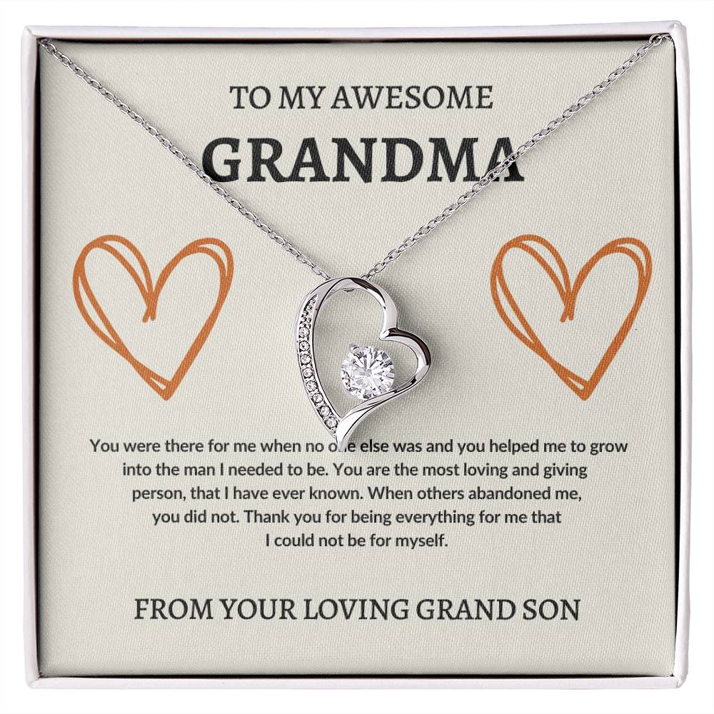 To Grandma From Grand Son | Forever Love Necklace