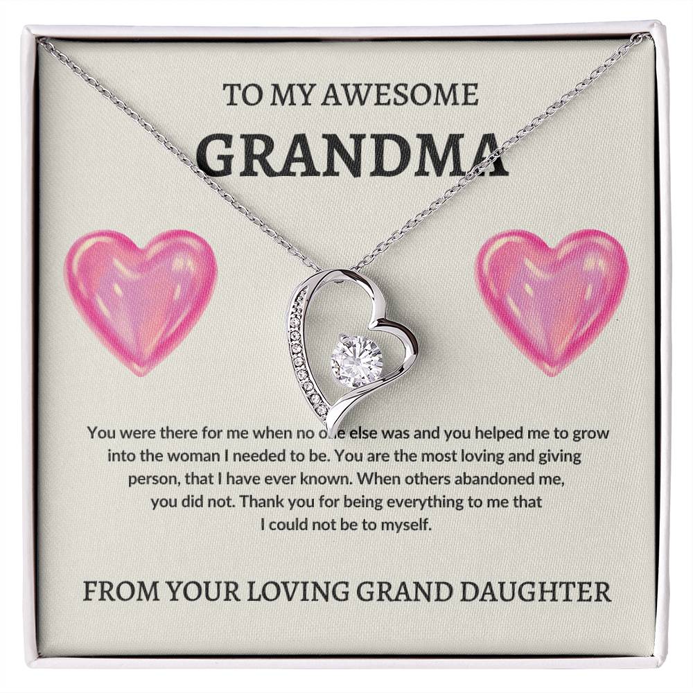 To Grandma From Grand Daughter | Forever Love Necklace