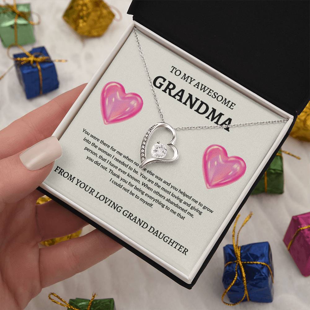 To Grandma From Grand Daughter | Forever Love Necklace