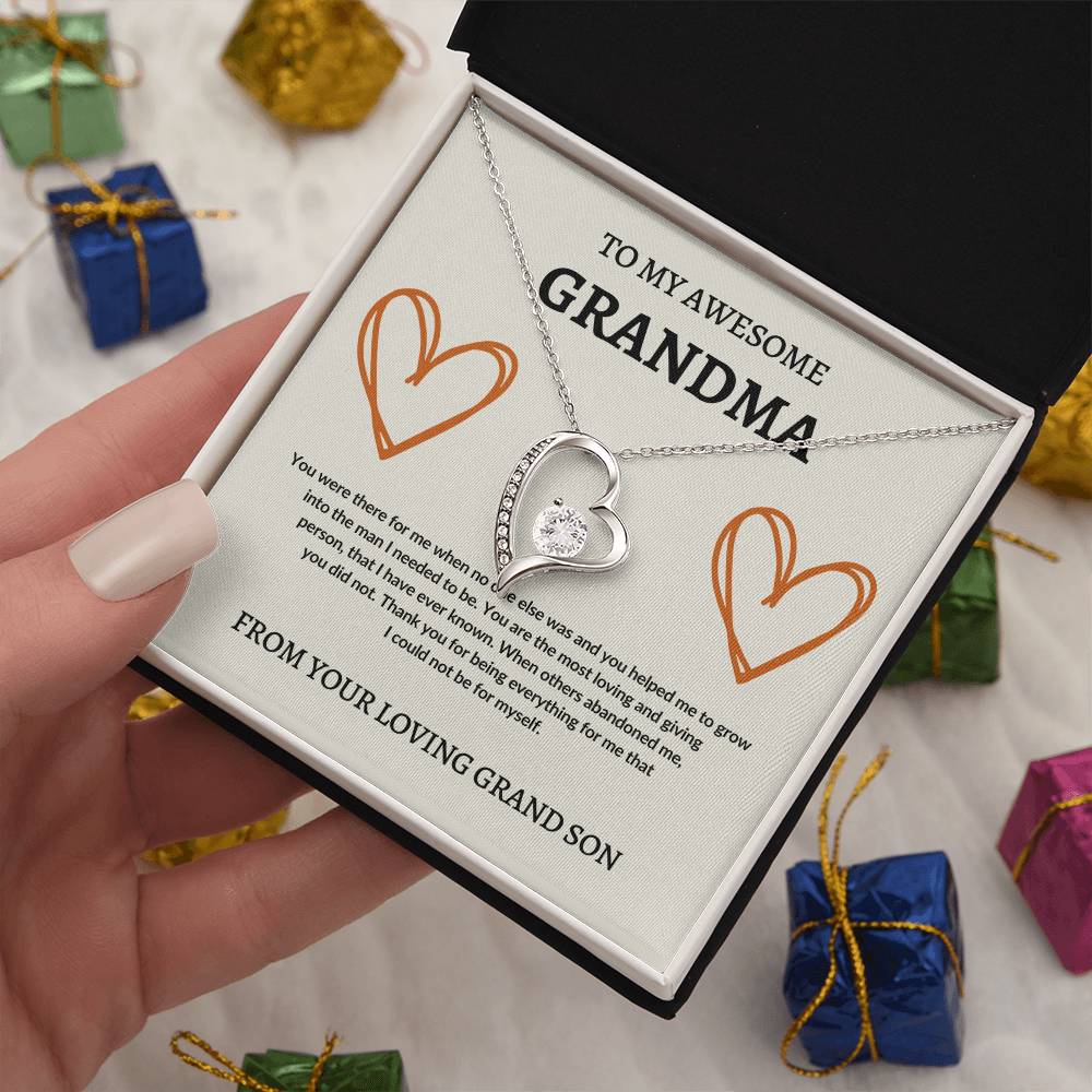 To Grandma From Grand Son | Forever Love Necklace