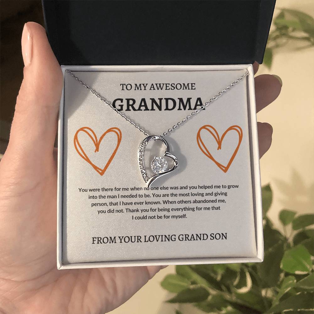 To Grandma From Grand Son | Forever Love Necklace