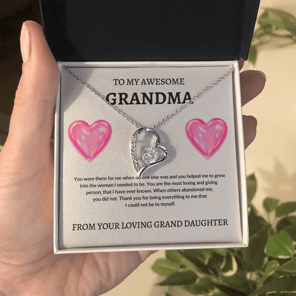 To Grandma From Grand Daughter | Forever Love Necklace