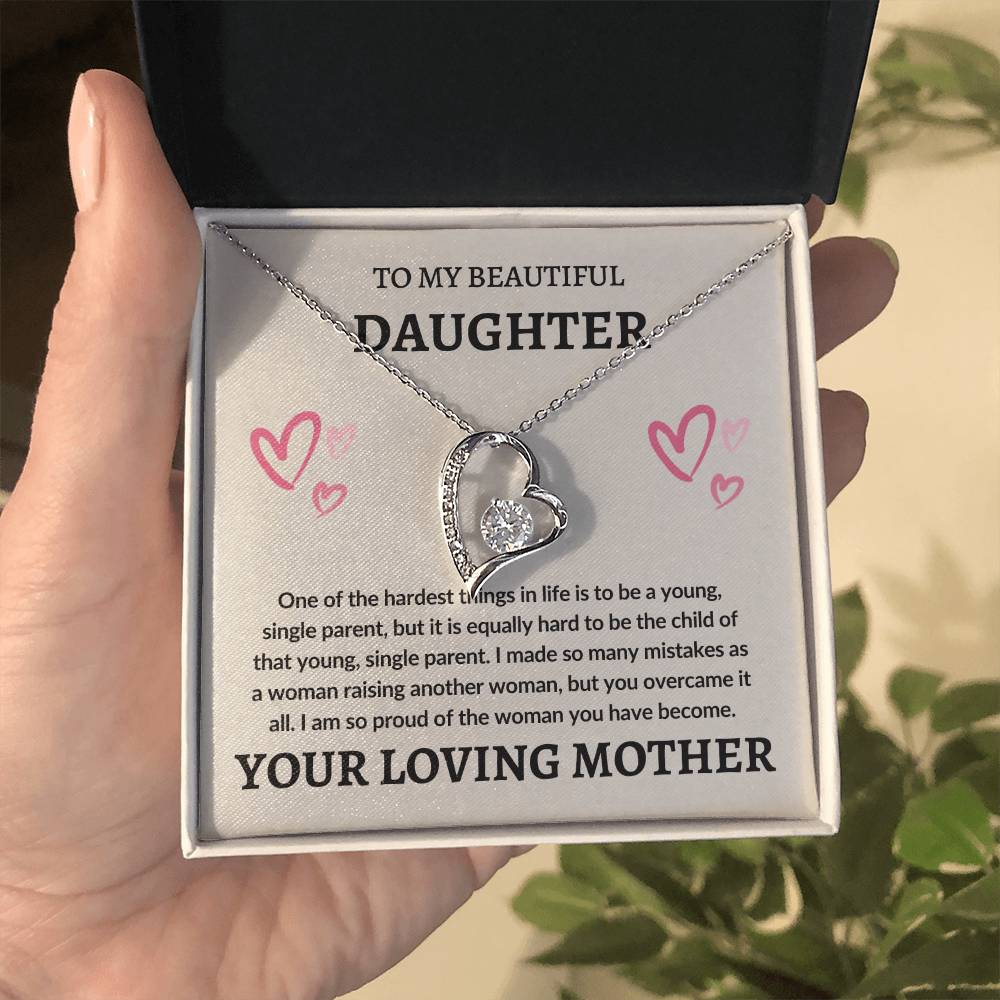 To Daughter From Mom | Forever Love Necklace