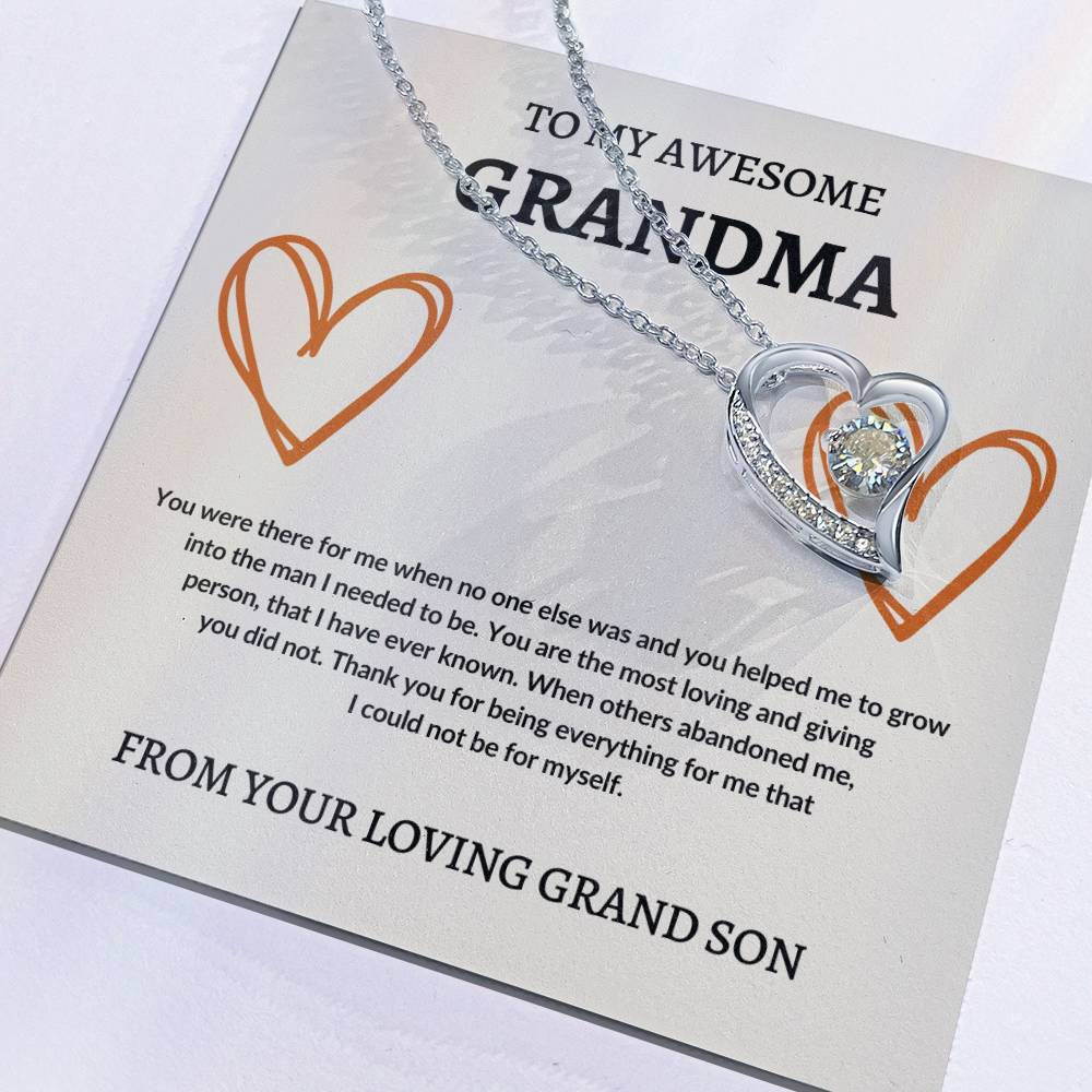 To Grandma From Grand Son | Forever Love Necklace